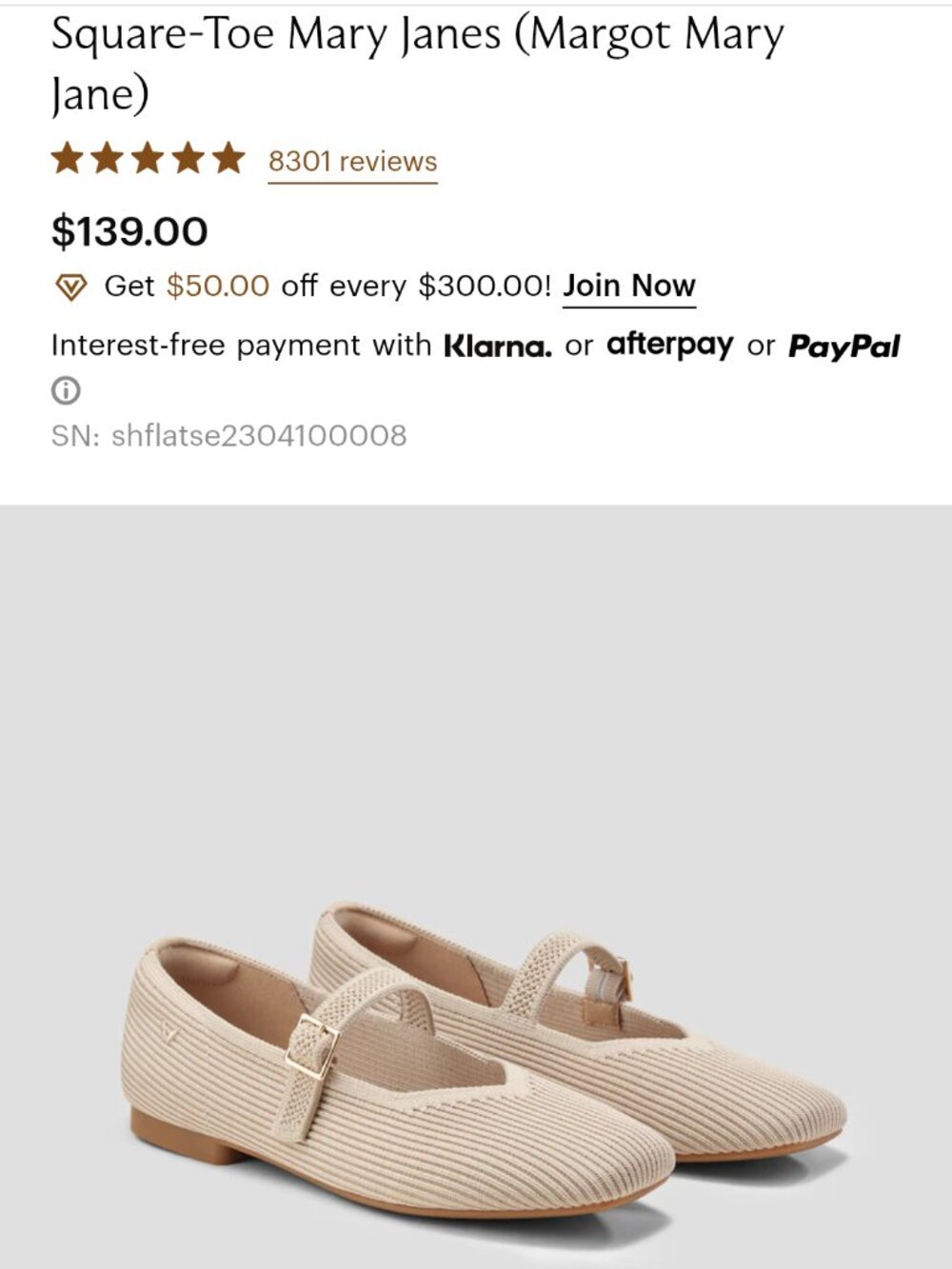 Vivaia Square-Toe Mary Janes Size 8.5